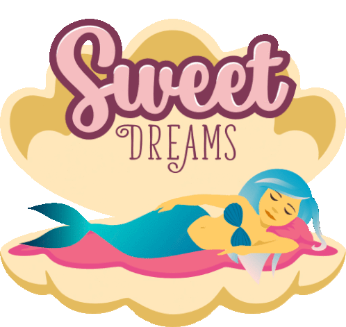 Sweet Dreams Mermaid Life Sticker - Sweet Dreams Mermaid Life Joypixels Stickers