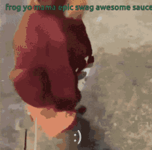 Frog Yo Mama Epic Swag Awesome Sauce Monke GIF - Frog Yo Mama Epic Swag Awesome Sauce Monke Run GIFs