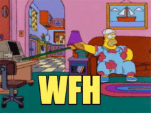 Homer Simpson The Simpsons GIF - Homer Simpson The Simpsons Working From Home GIFs