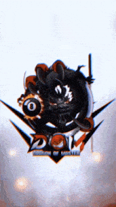 a logo for a video game called dragon of master