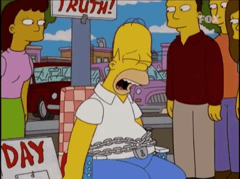 Homer está en huelga de hambre