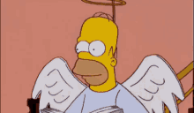 Angioletto Angelo Buono Buona Bravo Brava Homer Simpson GIF - Little Angel Good Boy Good Girl GIFs