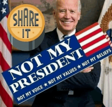Biden Harris Joe Biden GIF - Biden Harris Joe Biden Not My President GIFs