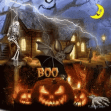 animated happy halloween gif