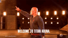 Welcome To Titan Arena Welcome GIF - Welcome To Titan Arena Welcome Pointing GIFs