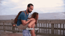 Married At First Sight Giddy Up GIF - Married At First Sight Giddy Up Piggyback GIFs