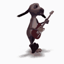 Rabbit Guitar GIF - Rabbit Guitar Happy Friday GIFs