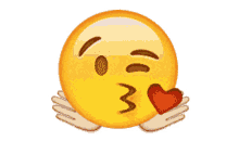 sending the love emoji blow kiss flying heart