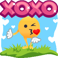 Xoxo Smiley Guy Sticker - Xoxo Smiley Guy Joypixels Stickers