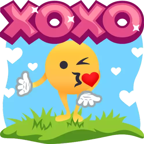Xoxo Smiley Guy Sticker - Xoxo Smiley Guy Joypixels Stickers