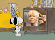 Tetepicbot Snoopy GIF - Tetepicbot Snoopy Taehyung GIFs