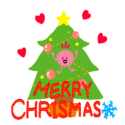 Pink Dust Sticker - Pink Dust Christmas Stickers