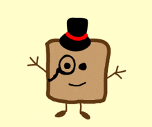 Toast With Hat GIF - Toast With Hat GIFs