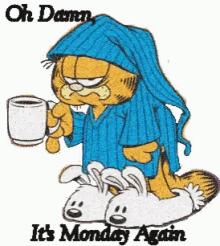 Oh No Monday Garfield GIF - Oh No Monday Garfield Mondat GIFs
