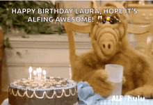 Alf Birthday Cake GIF