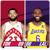 Toronto Raptors (89) Vs. Los Angeles Lakers (88) Third-fourth Period Break GIF - Nba Basketball Nba 2021 GIFs