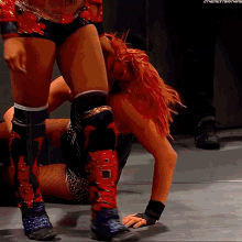 Sasha Banks Becky Lynch GIF - Sasha Banks Becky Lynch Dogwalking GIFs
