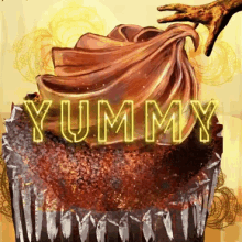 Chocolate Cupcake GIF - Chocolate Cupcake Yummy GIFs