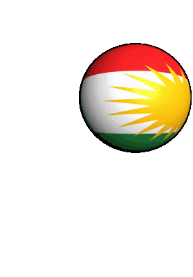 Kurdish Flag Sticker - Kurdish Flag Sphere Stickers