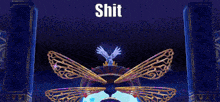 a video game scene with the word shit written on the bottom