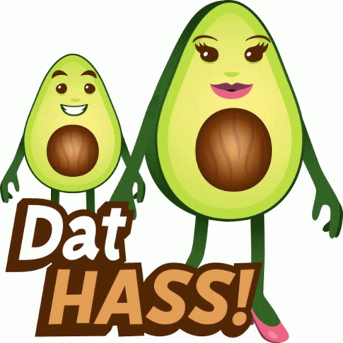 Dat Hass Avocado Adventures Sticker - Dat Hass Avocado Adventures ...