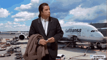 Confused Travolta Airport GIF