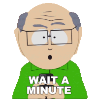Wait A Minute Herbert Garrison Sticker - Wait A Minute Herbert Garrison South Park Deep Learning Stickers