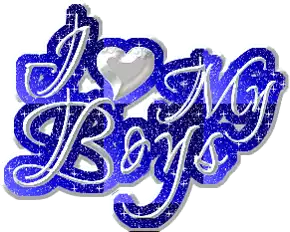 I Love My Boys Kyle And Hunter Sticker - I Love My Boys Kyle And Hunter Boys Stickers