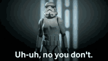 Stormtrooper Uh Uh No You Dont GIF