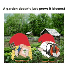 garden gnomes gardening animated memes