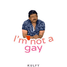 im not a gay sticker gay rgv ram gopal varma