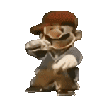 Rapping Mario Nintendo Sticker - Rapping Mario Nintendo Thug Mario Stickers