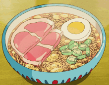ramen pork egg japan anime
