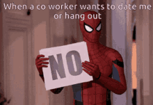 spiderman no when co worker date