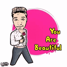 You Are Beautiful Rose GIF