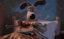 Wallace And Gromit Knitting GIF - Wallace And Gromit Knitting Looking GIFs