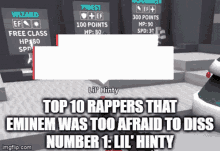 Roblox Lil Hinty GIF - Roblox Lil Hinty Eminem Is Scared GIFs