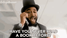 College Humor Raphael Chestang GIF - College Humor Raphael Chestang Have You Never Read A Book Before GIFs
