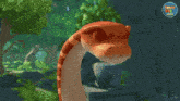 a cartoon snake with the word forza on the bottom right corner