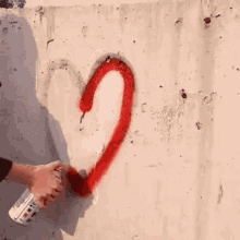i love you heart spray paint