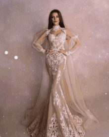 Elliered Wedding Dress GIF - Elliered Wedding Dress Beauty GIFs