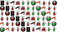 a bunch of cartoon characters with a watermark that says ' a thousand thousands '