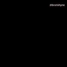 a picture of a man with horns and the name bronshyne on the bottom right