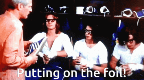 Slap Shot Hanson Brothers GIF - Slap Shot Hanson Brothers Putting On The  Foil - Discover & Share GIFs