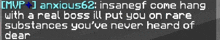 mvp 1 anxious62 insanegf come hang with a real boss ill put you on rare substances you 've never heard of