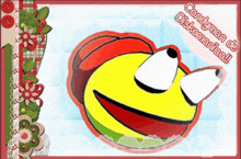 a picture of a smiley face with the words candyman de diskomania on the bottom