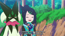 a cartoon of a girl saying i suppose they do get along in their own unique way