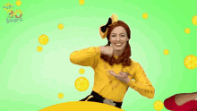 yummy emma wiggle the wiggles were all fruit salad song tasty
