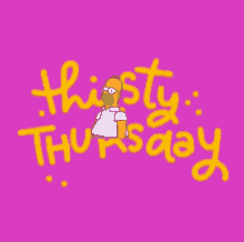Homer Simpson Thirsty Thursday GIF - Homer Simpson Thirsty Thursday Thursday GIFs