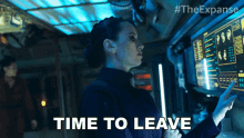 Time To Leave Camina Drummer GIF - Time To Leave Camina Drummer The Expanse GIFs